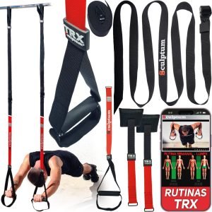 TRX Sculptum™ – Sistema de entrenamiento en suspensión, resistente, portátil y ajustable
